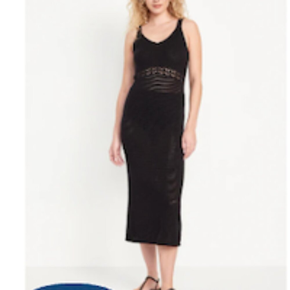 OLD NAVY Sleeveless Crochet Midi Dress
